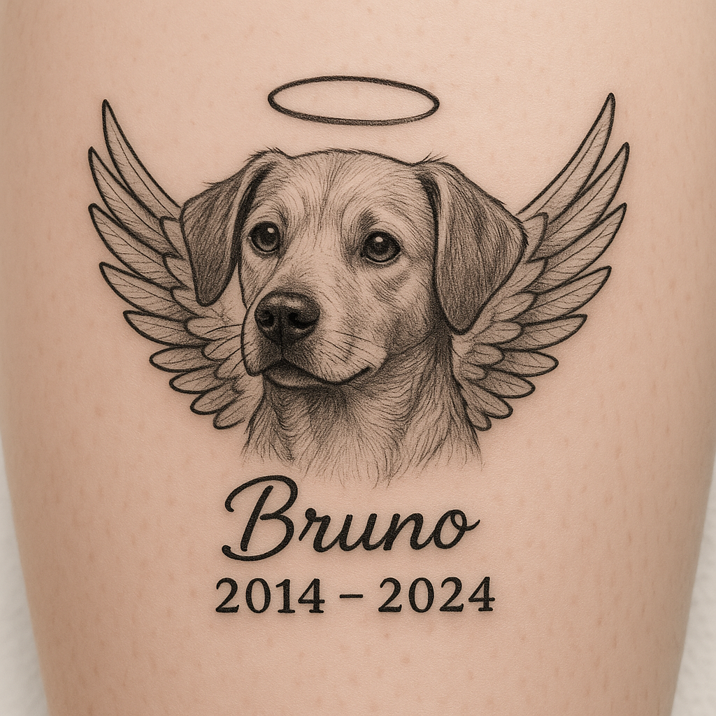 dog memorial tattoo