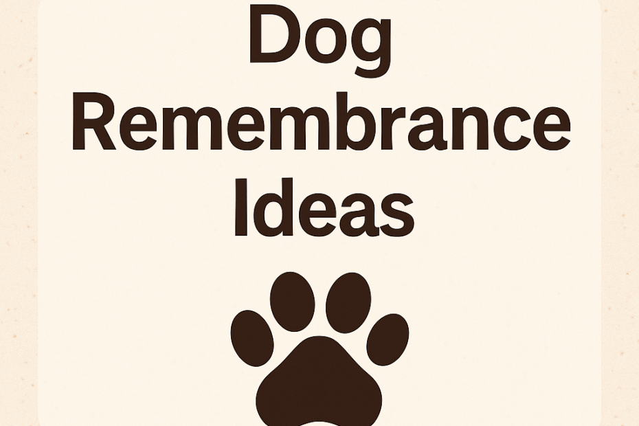 best dog remembrance ideas