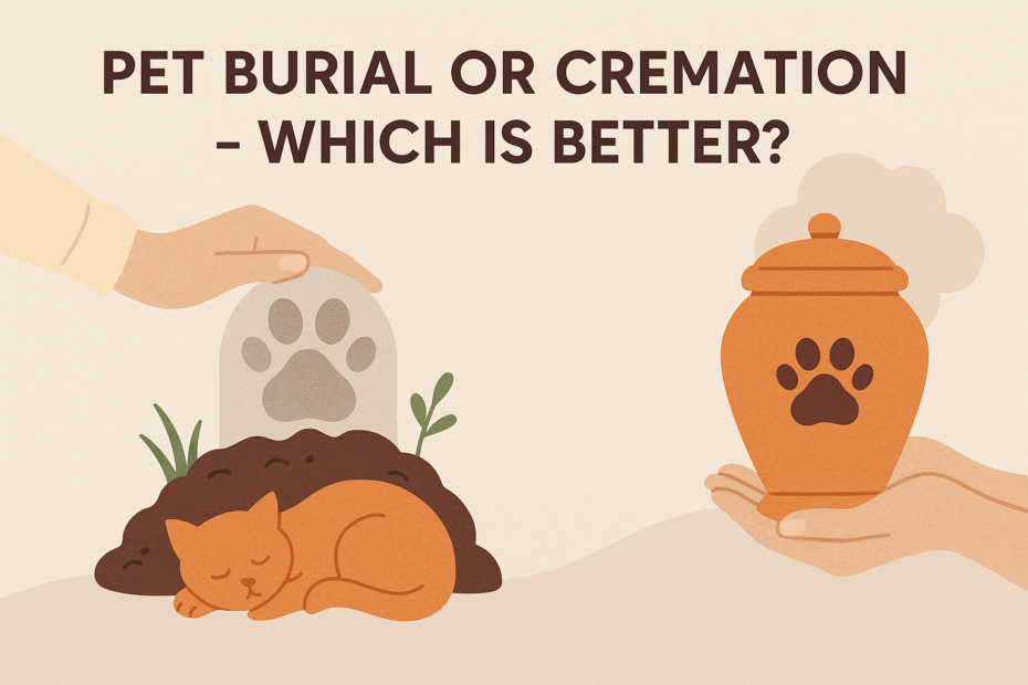 pet burial vs cremation