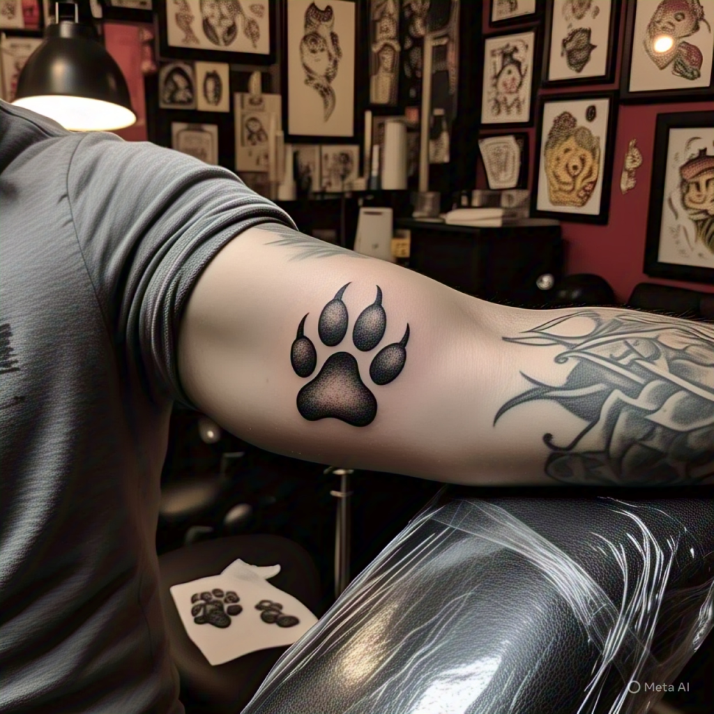 Paw Print Tattoo